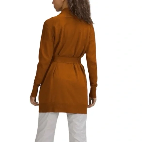 Lululemon Cotton Cashmere Knit Wrap Cardigan Sweater NWT Size 10 - Picture 2 of 7